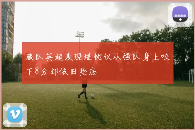 狼队英超表现堪忧仅从强队身上咬下8分却依旧垫底